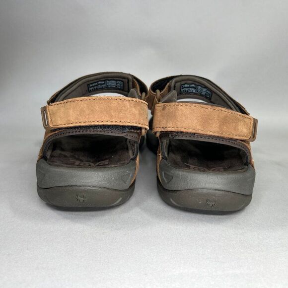 Teva Marston Sandals Men's Size 8 Brown Leather River Active Sport Sandals - Picture 5 of 12